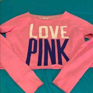 Victoria’s Secret PINK crop style long-sleeve top